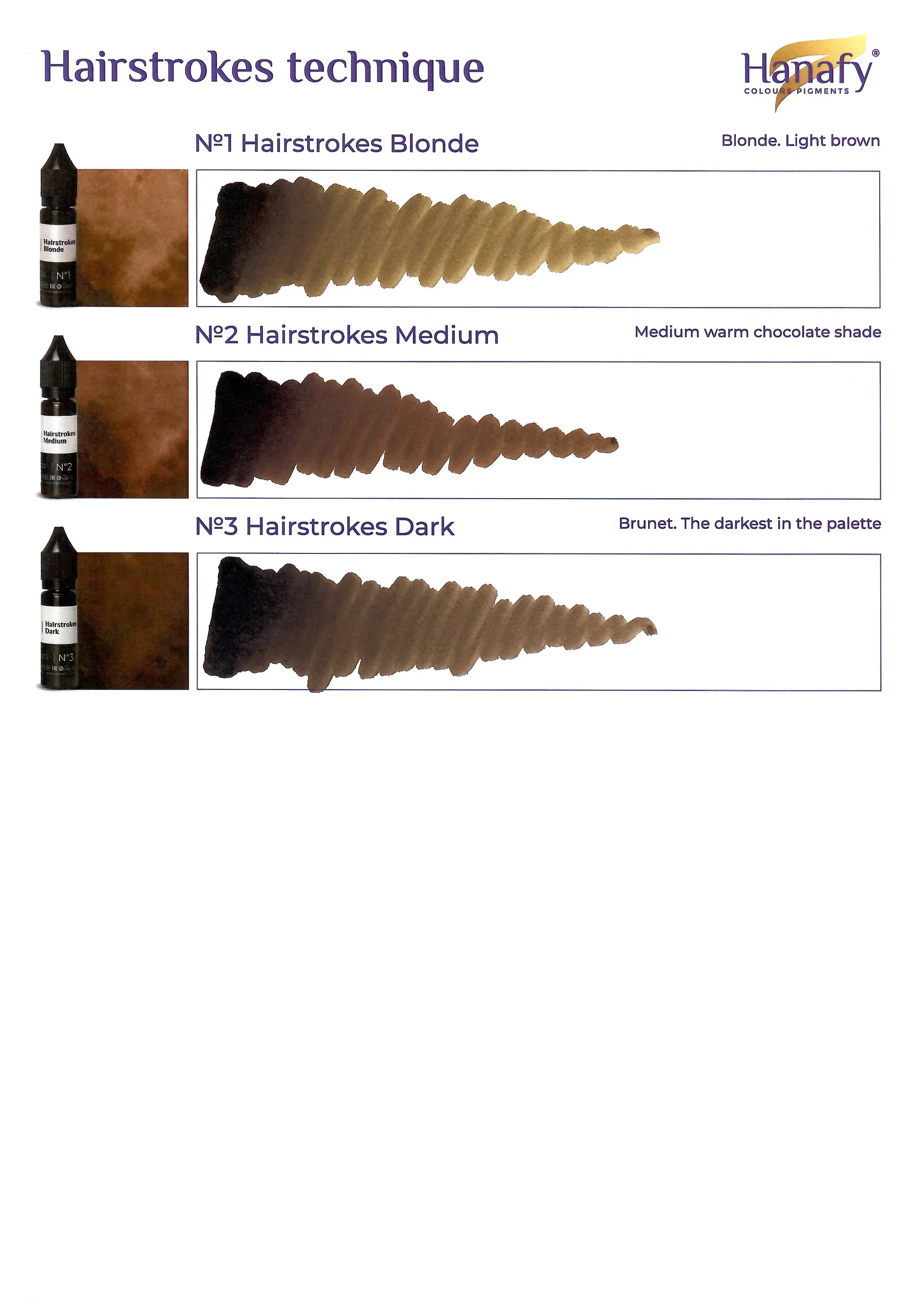Hanafy Hairstrokes Eyebrow Pigment - Blonde N1 - Image 4