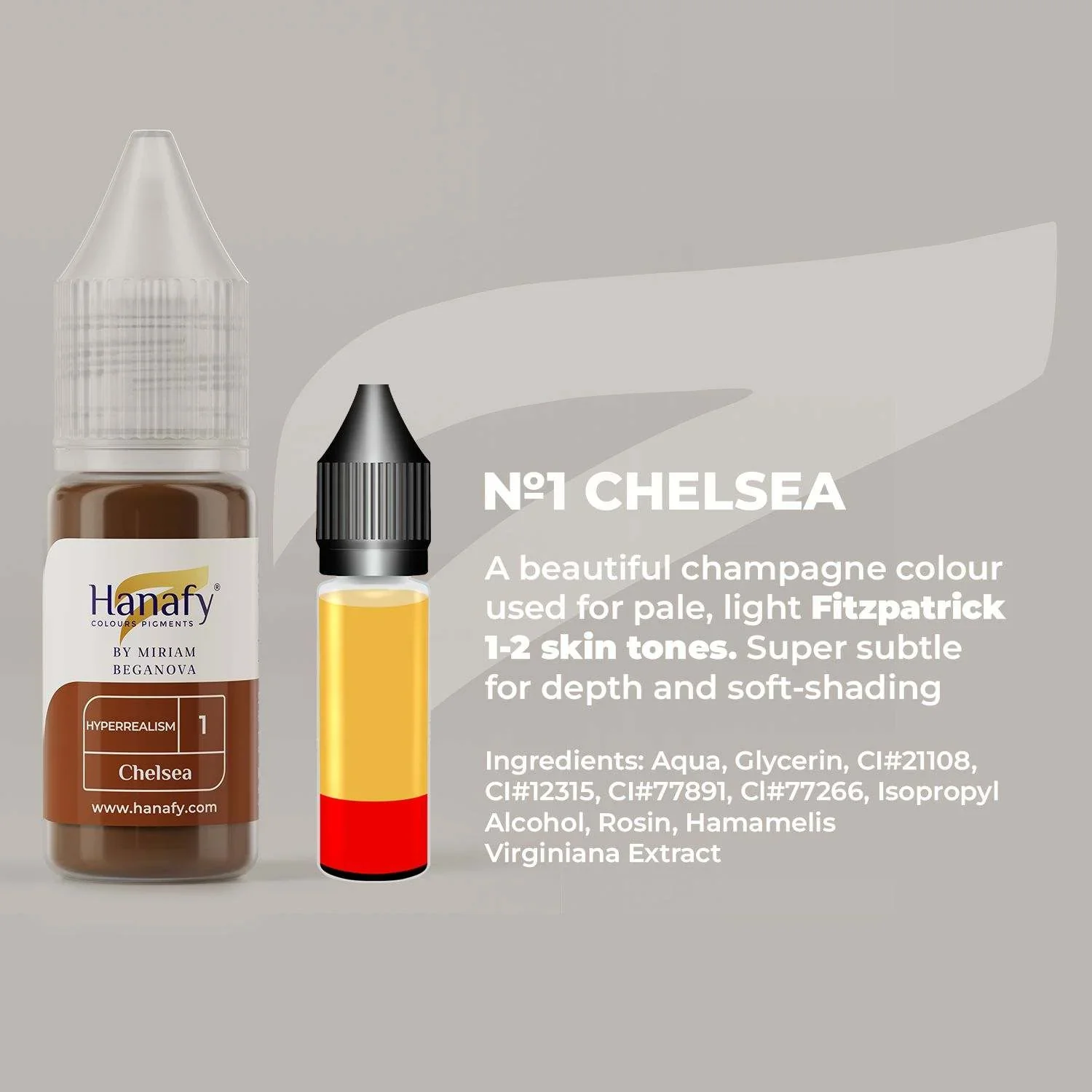 Hanafy Hyperrealism Eyebrow Pigment - N1 Chelsea - Image 2