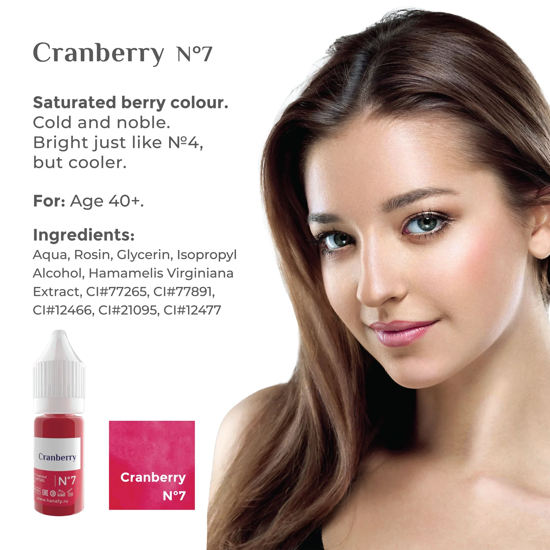 Hanafy Lip Pigment - Cranberry N7 - Image 5