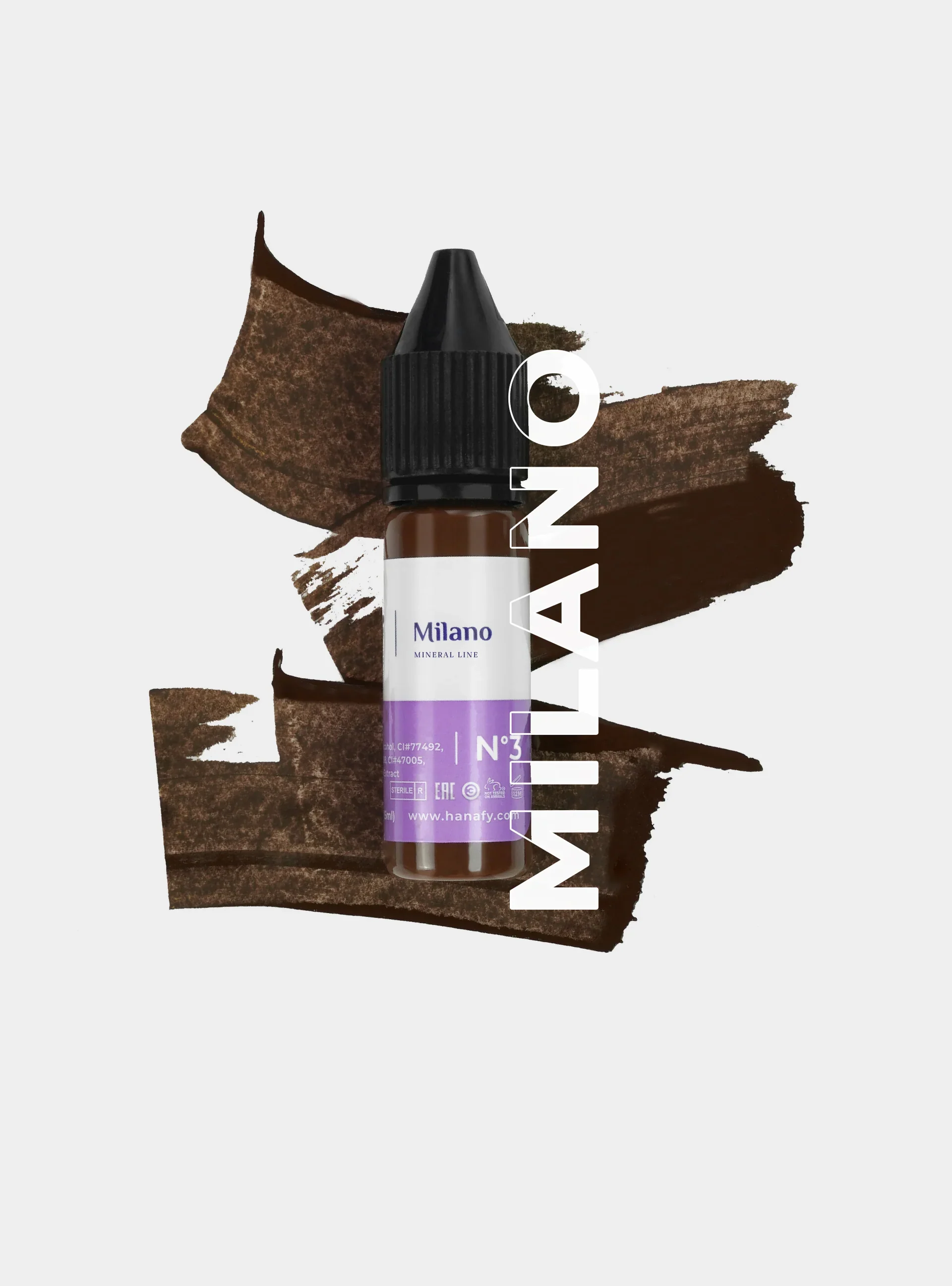 Hanafy Mineral Eyebrow Pigment - Milano N3 - Image 4
