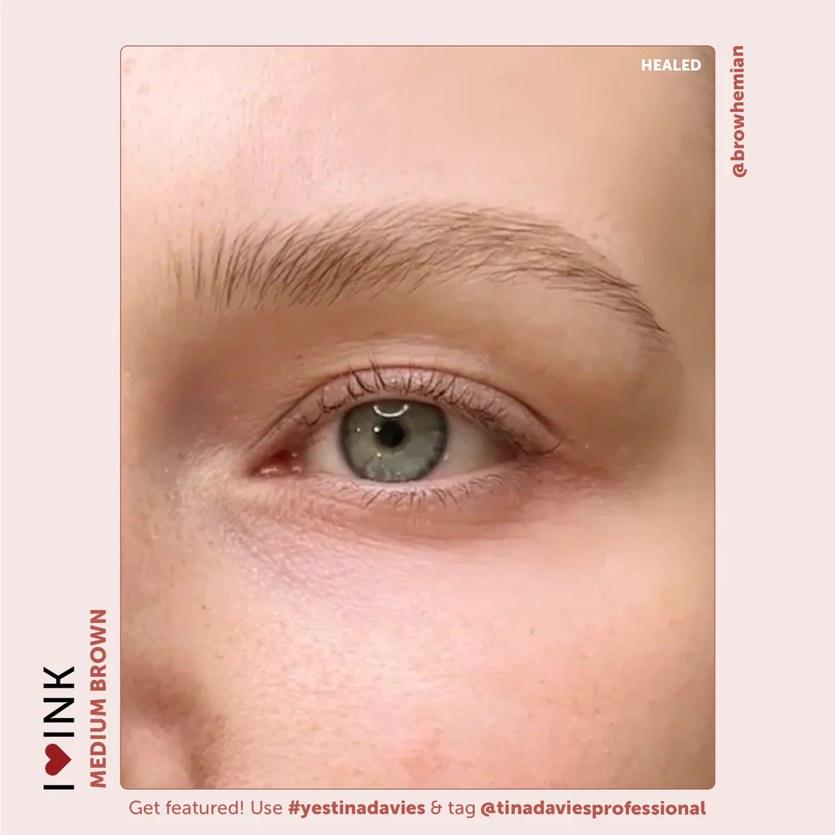 I ❤️ INK Brow Pigment - Medium Brown - Image 2