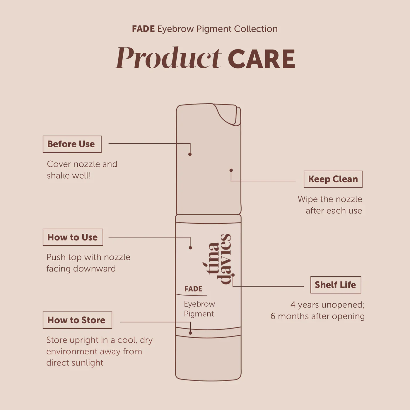 TINA DAVIES PROFESSIONAL FADE Eyebrow Pigments - Image 9
